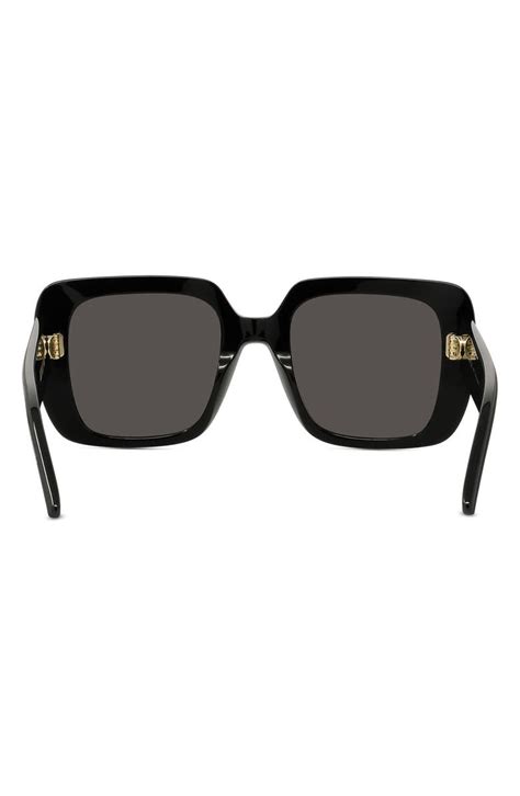 dior wildior 55mm square sunglasses